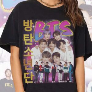 BTS hot PTD:LA ON STAGE Black T-shirt