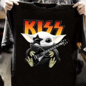 Baby Yoda Kiss Band T Shirt Merch