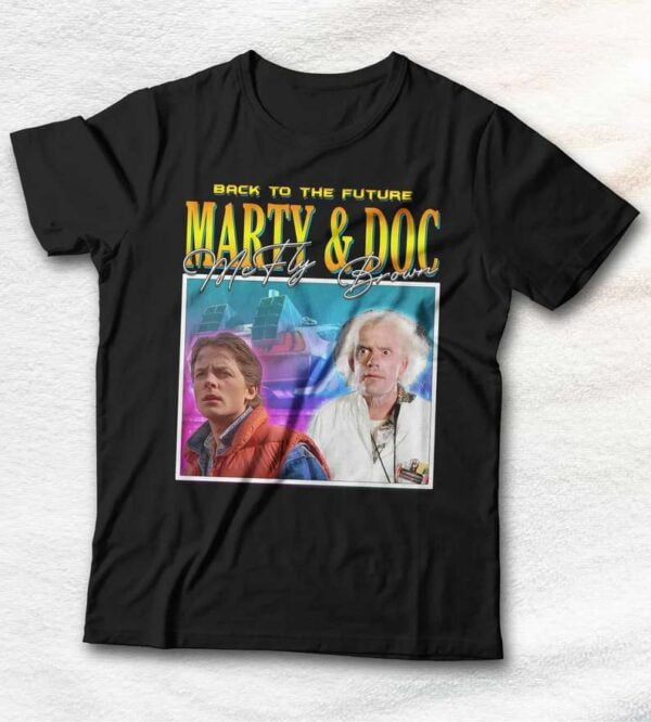 Back to the Future Marty McFly And Doc Brown T Shirt