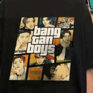 Bangtan Boys BTS Tour T Shirt