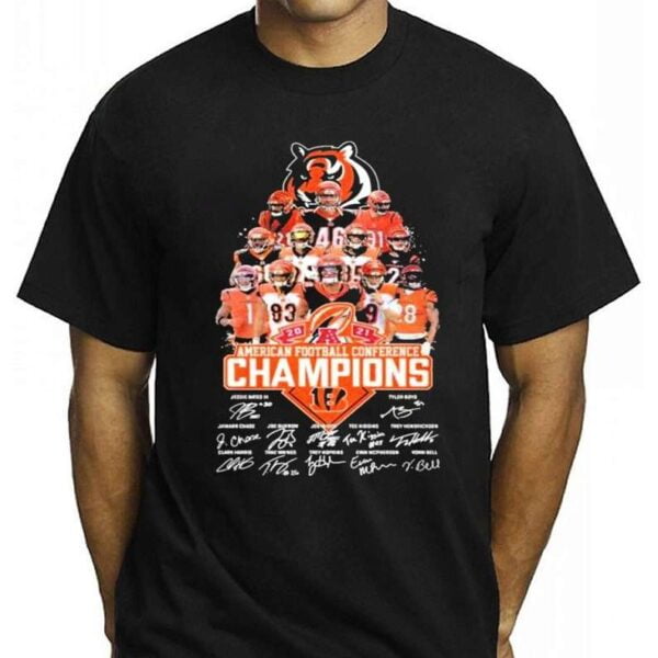 Bengals 2022 Champions Super Bowl Signatures T Shirt Merch