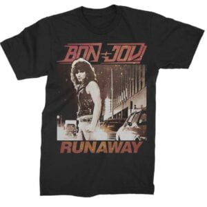 Bon Jovi 1983 Rock Band Music Runaway T Shirt