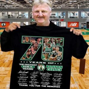 Boston Celtics 75 Years T Shirt Merch