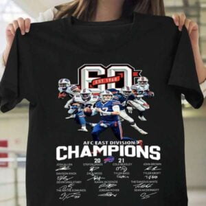 Buffalo Bills 2021 Championship AFC East Football T Shirt Merch