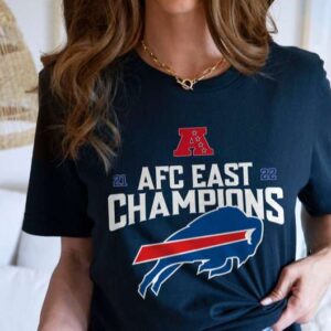 Buffalo Bills Champions 2021 2022 D2 T Shirt AFC East Championship