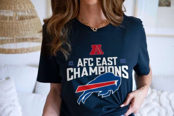 Buffalo Bills Champions 2021 2022 D2 T Shirt AFC East Championship