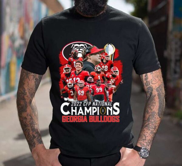 Bulldogs Football 2022 CFP National Champions T Shirt Merch