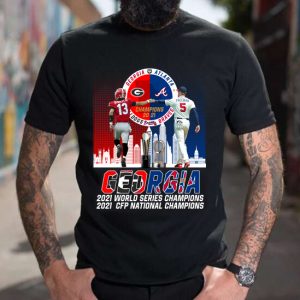 Bulldogs and Braves Georgia 2021 World Series Champions T Shirt Merch 600x549 1