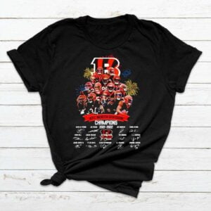 Cincinnati Bengals 2021 2022 AFC North Division Champions Signature T Shirt