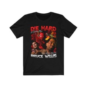 Die Hard Bruce Willis Film Actor T Shirt Merch Movie