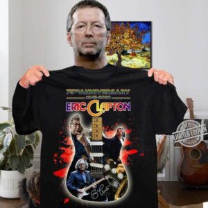 Eric Clapton 75th Anniversary 1945 2020 Signatures T Shirt Merch