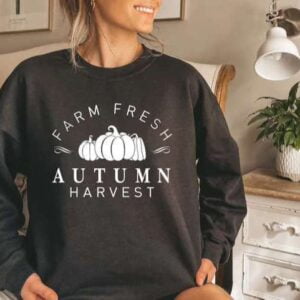 Farm Fresh Autum Harvest Pumpkin T Shirt Merch