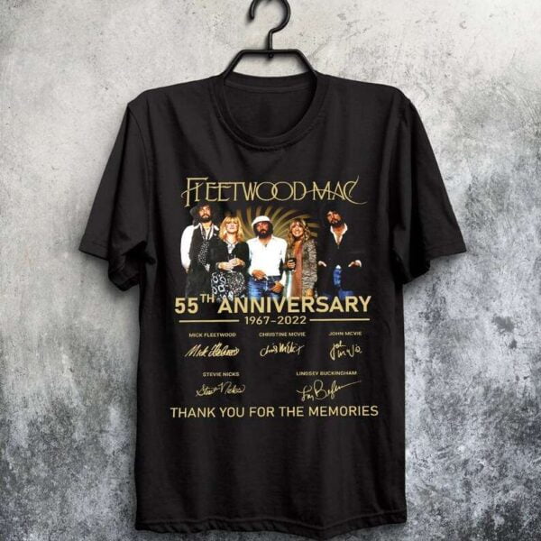 Fleetwood Mac Rock Band 55th Anniversary 2022 T Shirt Merch