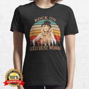Fleetwood Mac T Shirt Merch Rock On Gold Dust Women