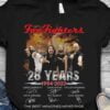 Foo Fighters T Shirt 28 Years 1994 2022 Signatures Thank You For The Memories Taylor Hawkins