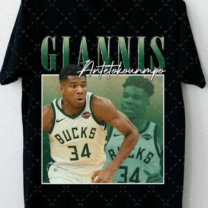Giannis Antetokounmpo Milwaukee Bucks T Shirt Merch