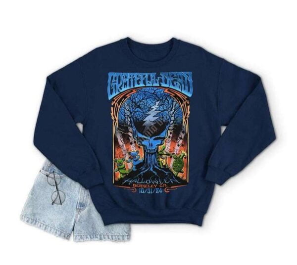 Grateful Dead 1991 Summer Tour 91s T Shirt Halloween Dead