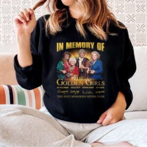 In Memory Of Golden Girls Signatures T Shirt Merch