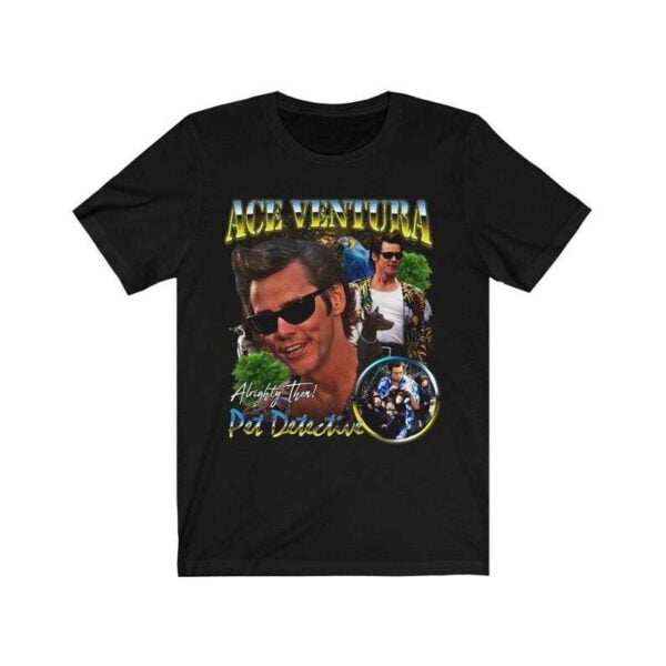 Jim Carrey T Shirt Ace Ventura Pet Detective Film Actor Merch