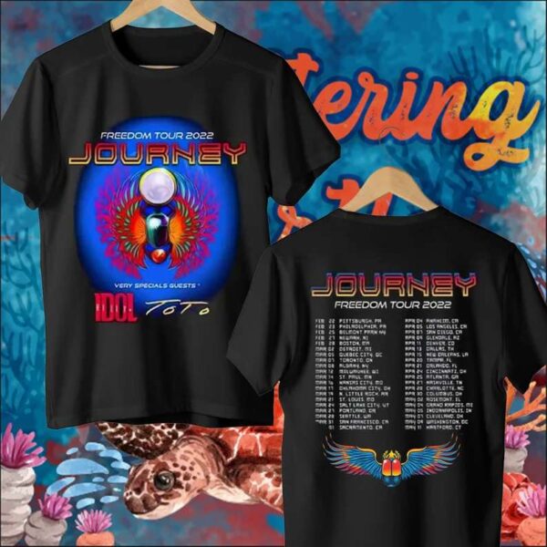 Journey Rock Legends Freedom Tour 2022 T Shirt