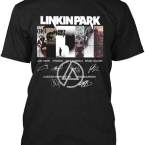 Linkin Park Logo Rock Band Signature T Shirt Merch