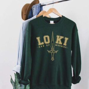 Loki God of Mischief T Shirt Loki Laufeyson Tom Hiddleston Sweatshirt Merch