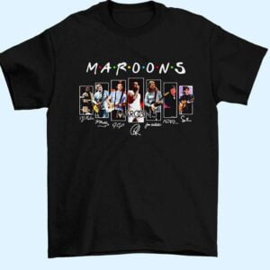 Maroon 5 Friends TV Show Signatures T Shirt Merch