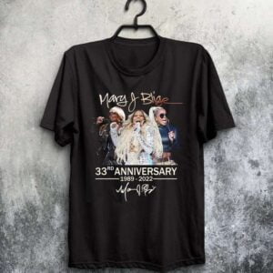 Mary J Blige 33rd Anniversary 2022 T Shirt Merch Singer Music