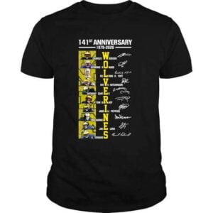 Michigan Wolverines Signature 141st Anniversary T Shirt Merch