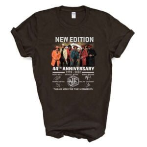 New Edition Band 44th Years Anniversary 1978 2022 Thank You For The Memories Signatures T Shirt Merch