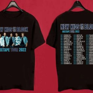 New Kids On The Block The Mixtape Tour 2022 NKOTB Concert T Shirt