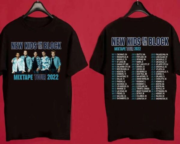 New Kids On The Block The Mixtape Tour 2022 NKOTB Concert T Shirt