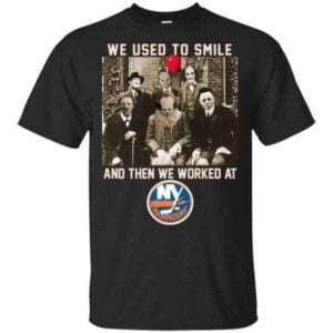 New York Islanders Team Horror We Used To Smile T Shirt Merch
