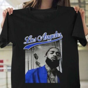 Nipsey Hussle Blue Los Angeles T Shirt Merch Rapper