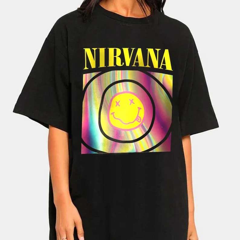 Nirvana Smiley Unisex Patch multicolor 100% Polyester Band-Merch Bands