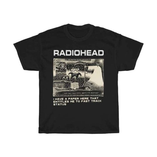 Radiohead Rock Band T Shirt Merch Music