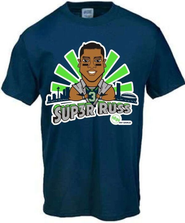 Russell Wilson Super Russ T Shirt Merch