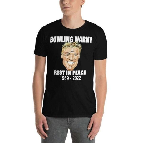 Shane Warne T Shirt Bowling Warny Spin Bowler Rest In Peace