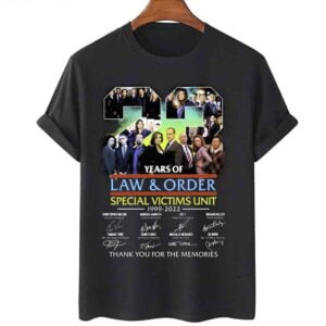 Special Victims Unit 1999 2022 T Shirt Signatures Law And Order 23 Years Anniversary