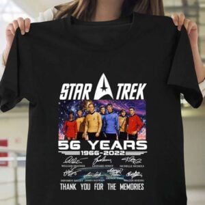 Star Trek 56th Anniversary 1966 2022 Signatures T Shirt Movie Film Merch