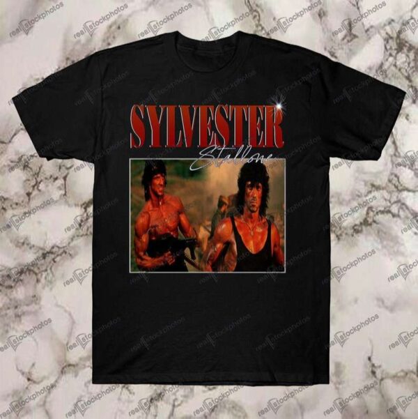 Sylvester Stallone T Shirt Rambo Merch Movie Film