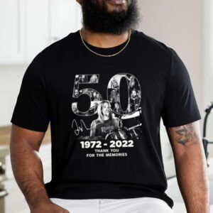 Taylor Hawkins T Shirt 1972 2022 Thank You For The Memories Signature Merch