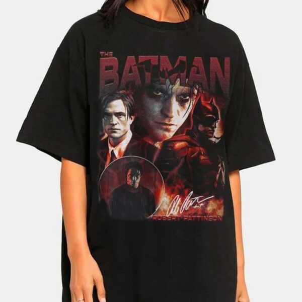 The Batman 2022 T Shirt Robert Pattinson Merch