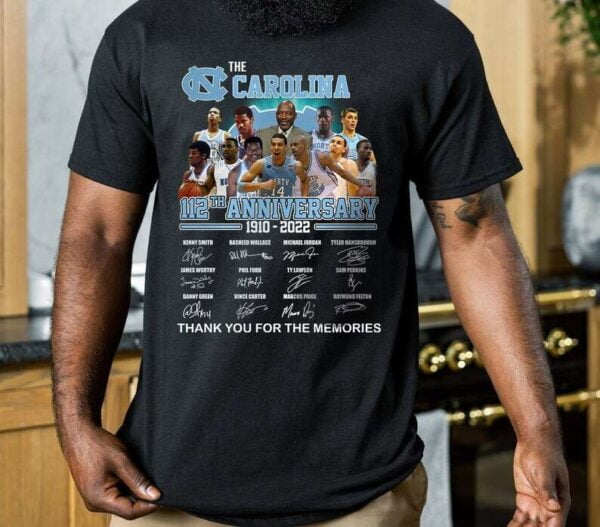 The Carolina 112th Anniversary 1910 2022 Signatures T Shirt Thank You For The Memories