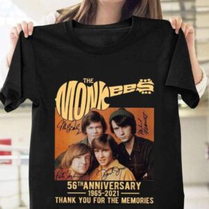The Monkees Guitar 56th Anniversary 1965 2021 Signatures T Shirt Merch