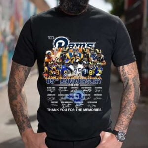 The Rams 85th Anniversary Thank You For The Memories Signatures T Shirt