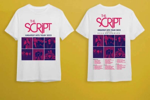 The Script Greatest Hits Tour 2022 T Shirt
