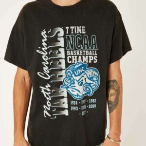 UNC Tar Heels 7 Times Champion T Shirt Merch