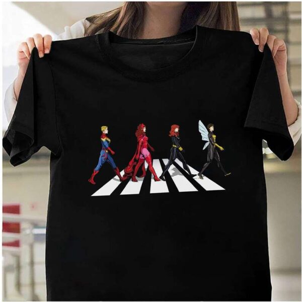 Wanda Maximoff Abbey Road T Shirt Captain America Scarlet Witch Black Widow