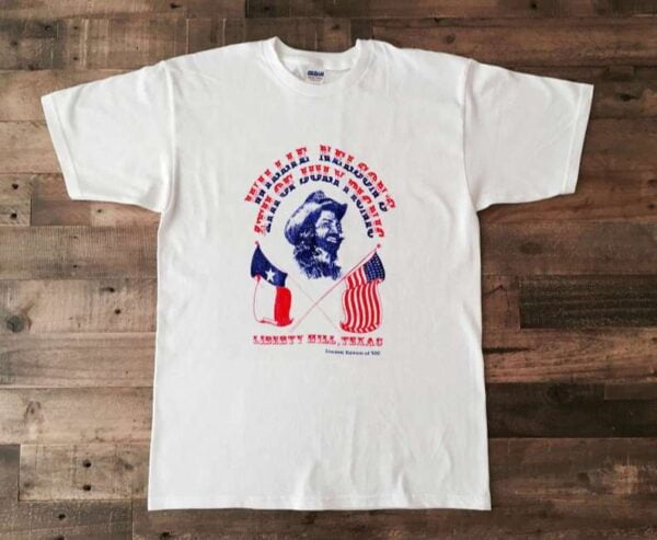 Willie Nelson T Shirt 1975 4th of July Picnic Merch